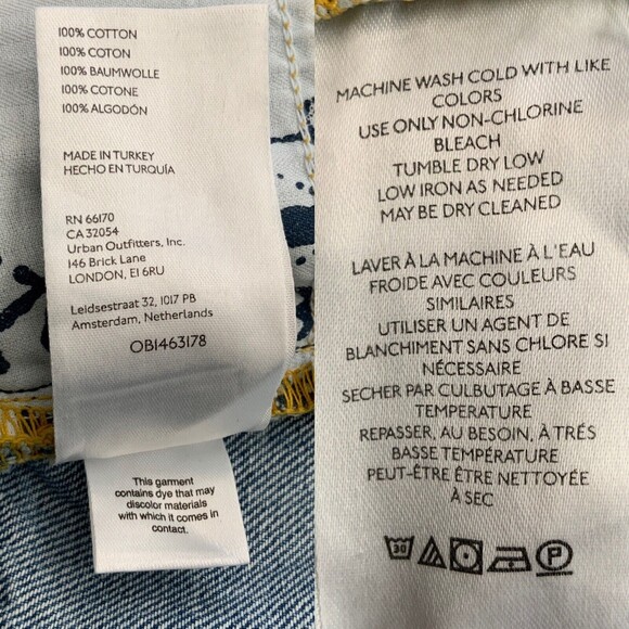 We The Free Jeans Women Size 25 Blue Distressed Maggie Mid Rise Straight Leg - Picture 9 of 13